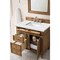James Martin Vanities Brittany 36in Single Vanity, Saddle Brown w/ 3 CM Ethereal Noctis Quartz Top 650-V36-SBR-3ENC - alternate 4